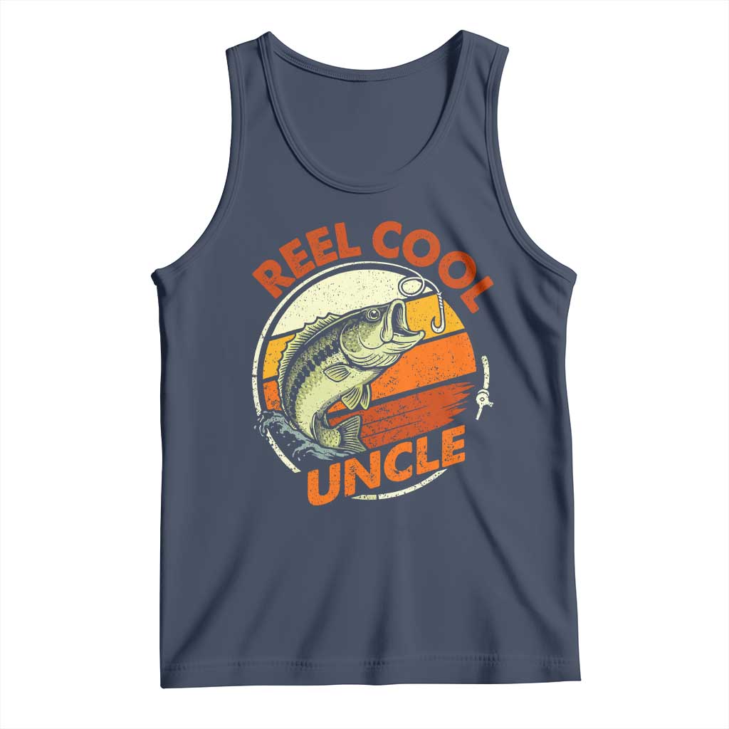 Uncle Fishing Tank Top Reel Cool Uncle Funny Fathers Day Fisherman
