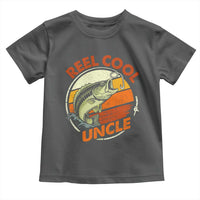 Uncle Fishing Toddler T Shirt Reel Cool Uncle Funny Fathers Day Fisherman