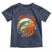 Uncle Fishing Toddler T Shirt Reel Cool Uncle Funny Fathers Day Fisherman