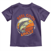 Uncle Fishing Toddler T Shirt Reel Cool Uncle Funny Fathers Day Fisherman