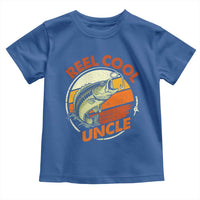 Uncle Fishing Toddler T Shirt Reel Cool Uncle Funny Fathers Day Fisherman