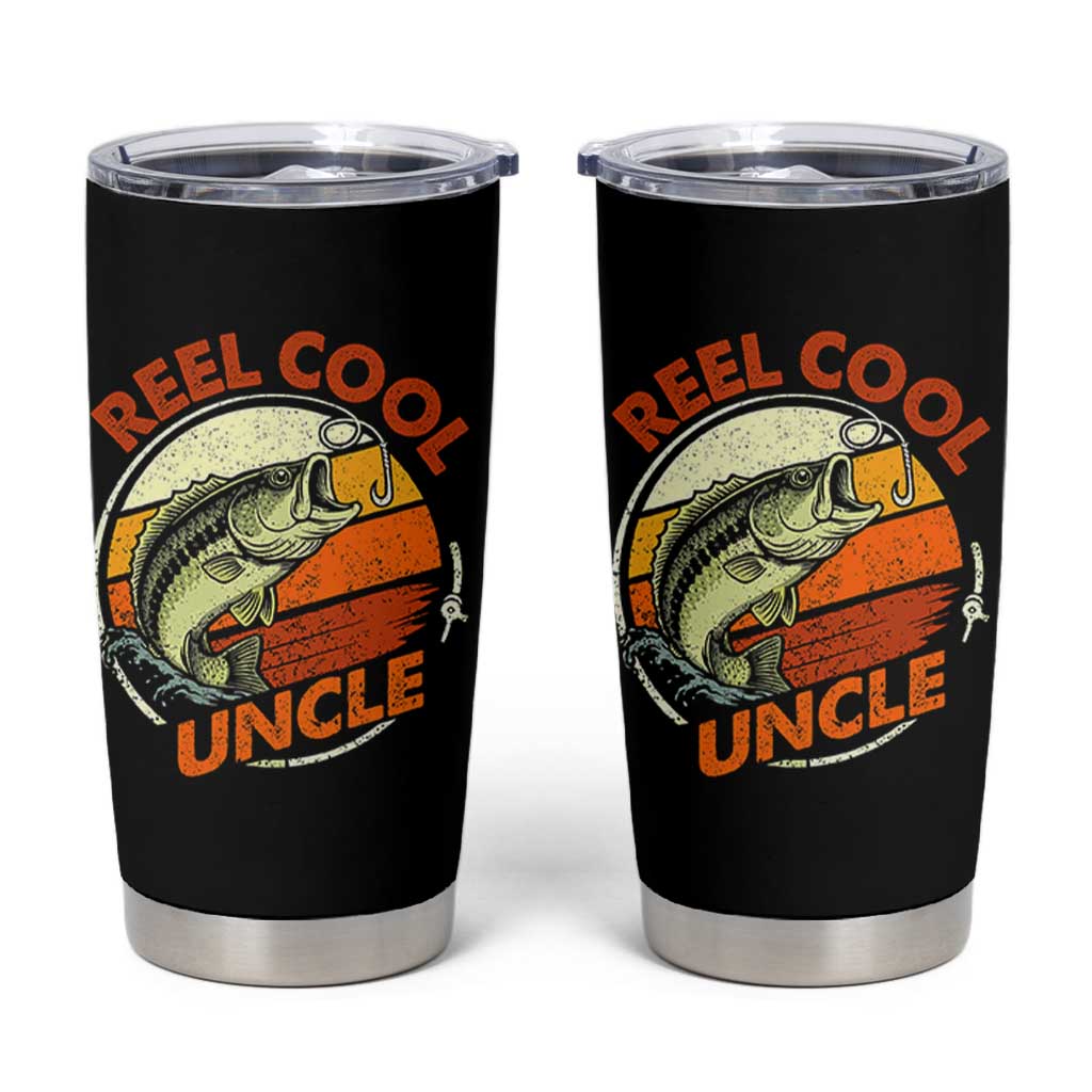 Uncle Fishing Tumbler Cup Reel Cool Uncle Funny Fathers Day Fisherman