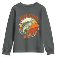 Uncle Fishing Youth Sweatshirt Reel Cool Uncle Funny Fathers Day Fisherman