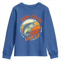 Uncle Fishing Youth Sweatshirt Reel Cool Uncle Funny Fathers Day Fisherman