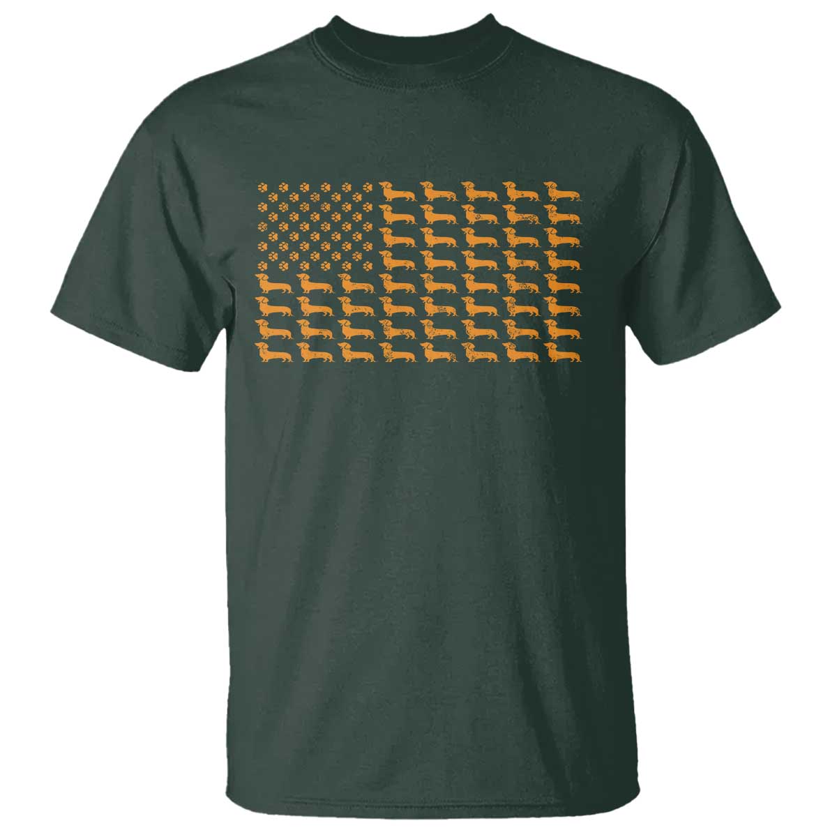 Vintage Dachshund Dad American Flag T Shirt Weiner Dog Fathers Day Gifts For Dog Lovers Dad - Wonder Print Shop