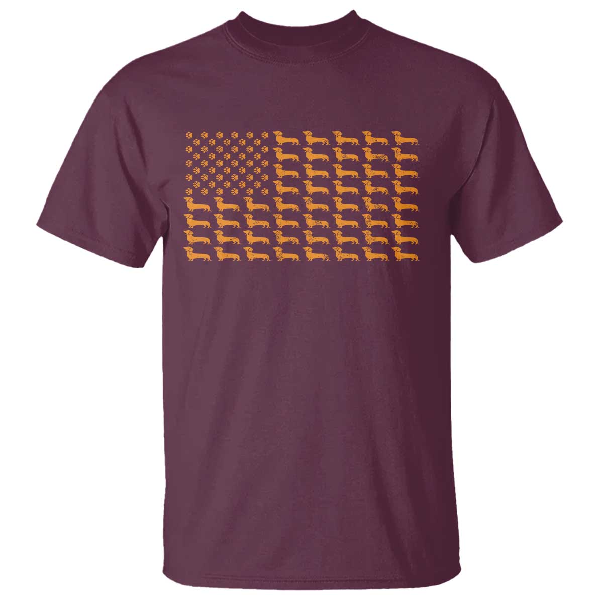 Vintage Dachshund Dad American Flag T Shirt Weiner Dog Fathers Day Gifts For Dog Lovers Dad - Wonder Print Shop