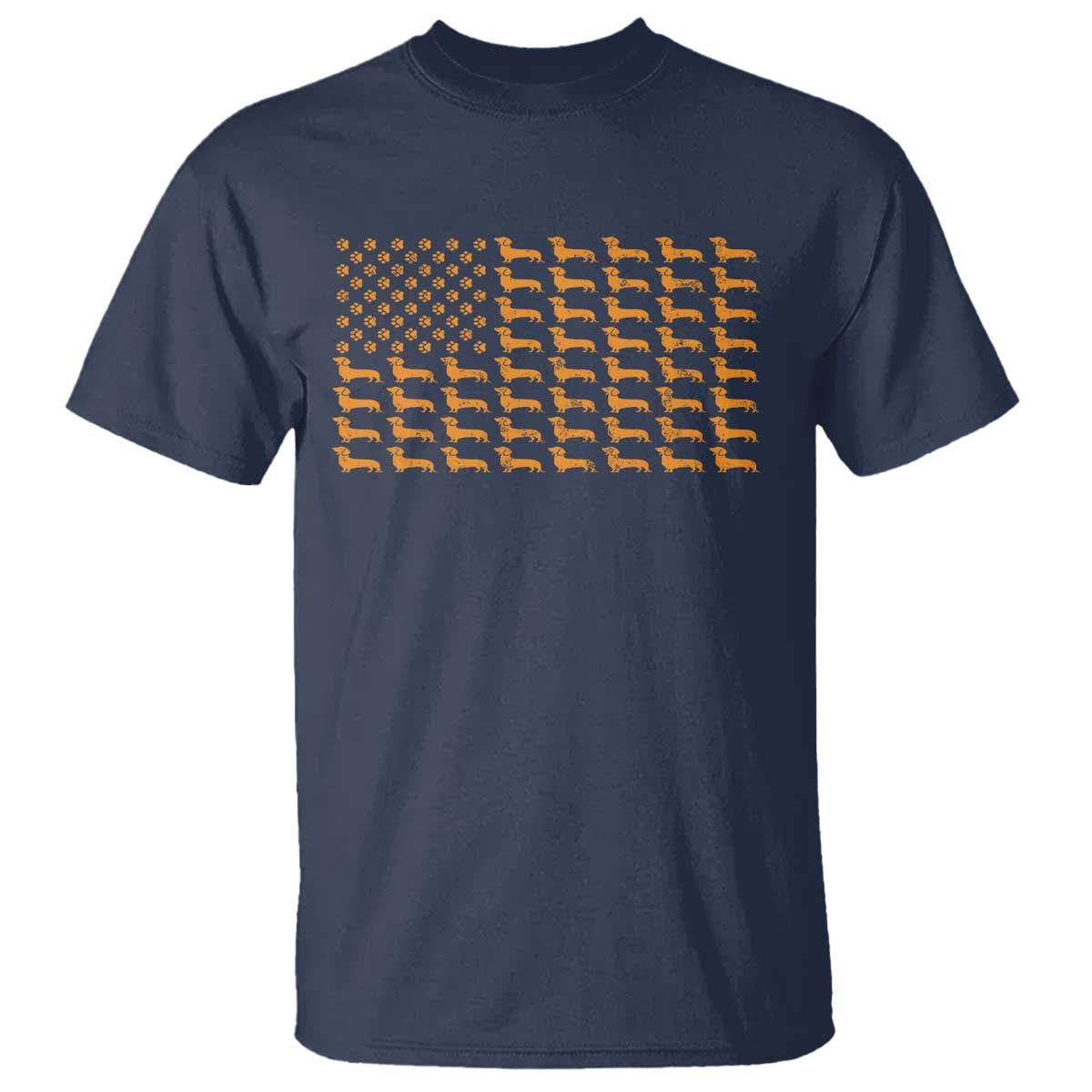 Vintage Dachshund Dad American Flag T Shirt Weiner Dog Fathers Day Gifts For Dog Lovers Dad - Wonder Print Shop