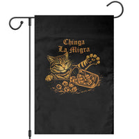 Chinga La Migra Garden Flag Retro Protest Subtle FDT Cat Meme
