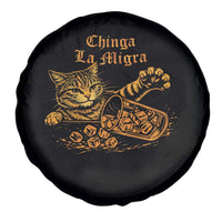Chinga La Migra Spare Tire Cover Retro Protest Subtle FDT Cat Meme