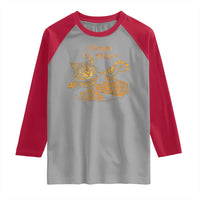 Chinga La Migra Raglan Shirt Retro Protest Subtle FDT Cat Meme