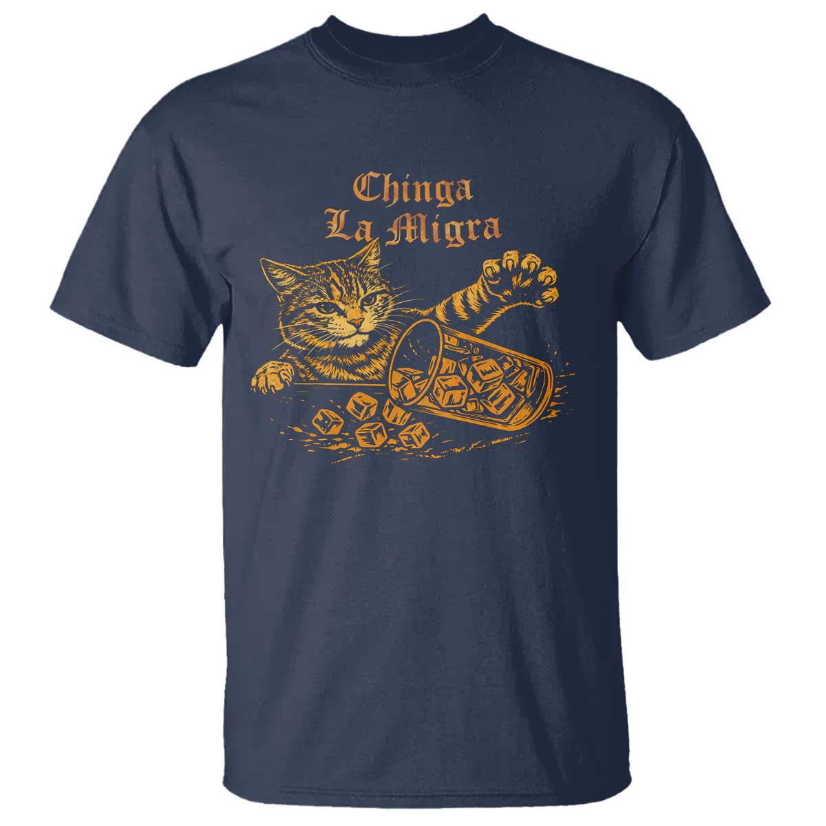 Chinga La Migra T Shirt Retro Protest Subtle FDT Cat Meme