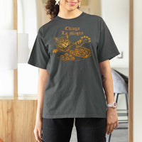 Chinga La Migra T Shirt For Women Retro Protest Subtle FDT Cat Meme