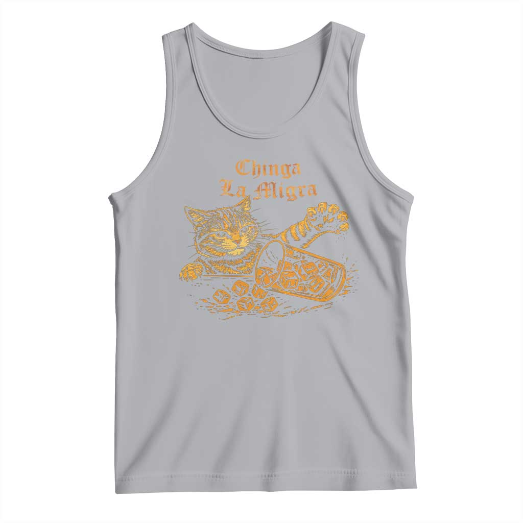 Chinga La Migra Tank Top Retro Protest Subtle FDT Cat Meme