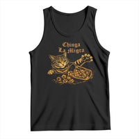 Chinga La Migra Tank Top Retro Protest Subtle FDT Cat Meme