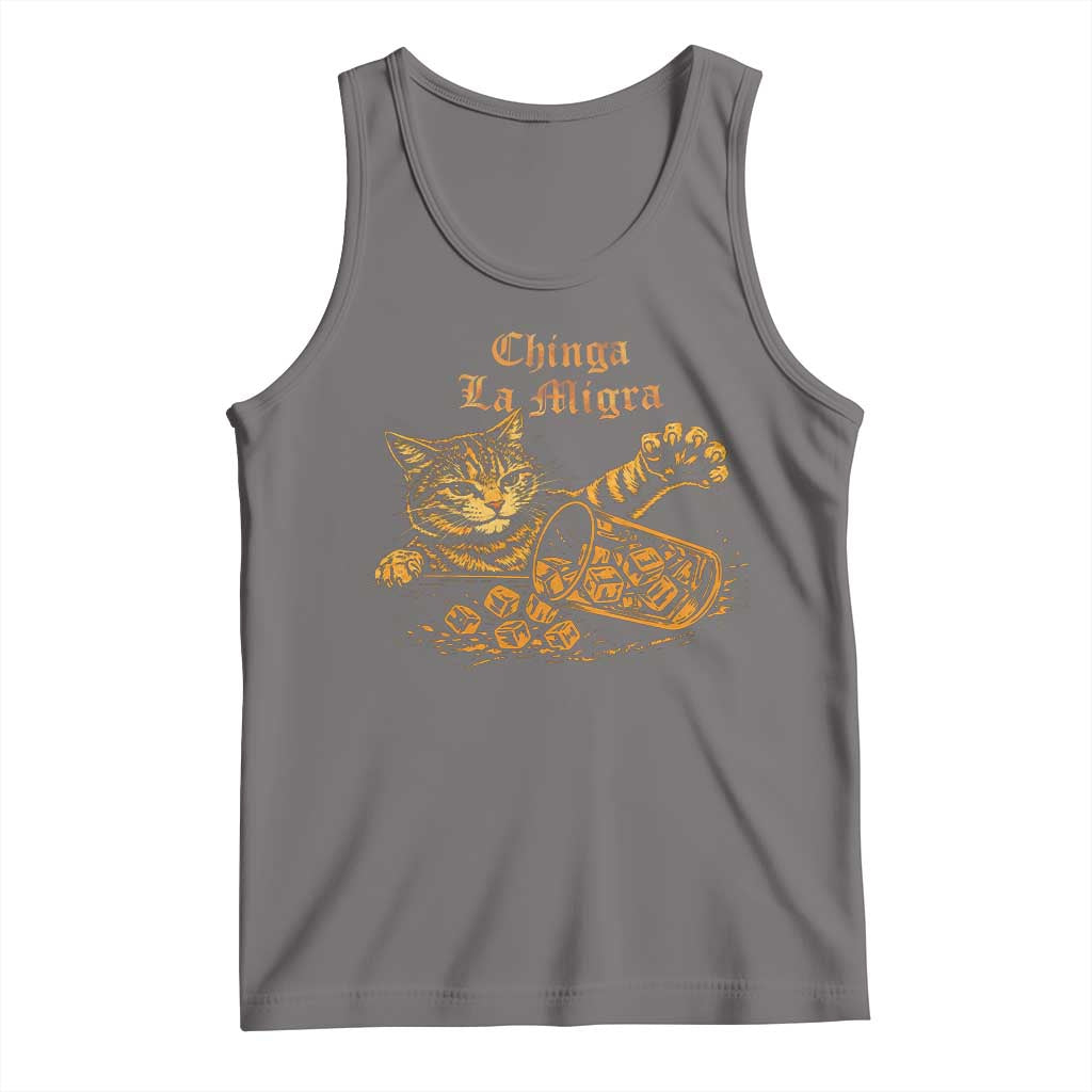 Chinga La Migra Tank Top Retro Protest Subtle FDT Cat Meme