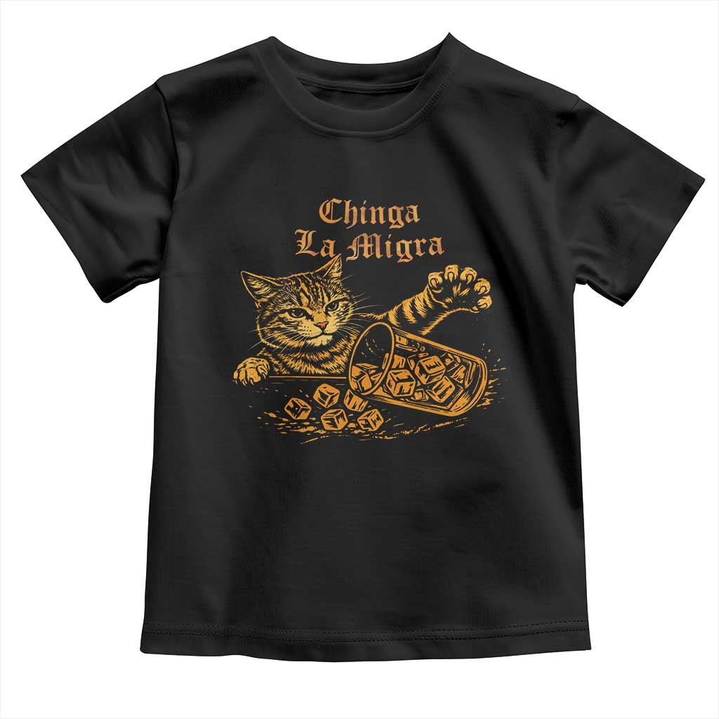 Chinga La Migra Toddler T Shirt Retro Protest Subtle FDT Cat Meme