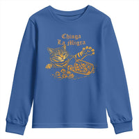 Chinga La Migra Youth Sweatshirt Retro Protest Subtle FDT Cat Meme