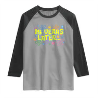 18 Years Later 18th Birthday Raglan Shirt Eighteen Party Funny Meme