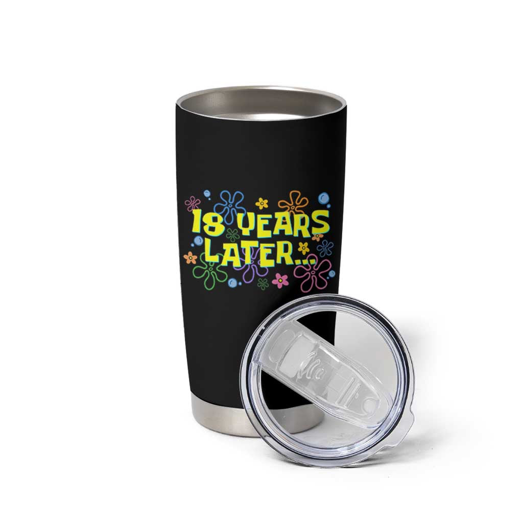 18 Years Later 18th Birthday Tumbler Cup Eighteen Party Funny Meme