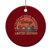 Vintage 2008 18th Birthday Gifts Ceramic Ornament Limited Edition 18 Year Old Bday