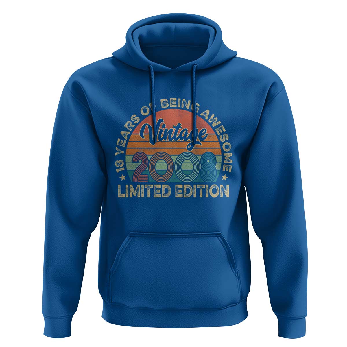 Vintage 2008 18th Birthday Gifts Hoodie Limited Edition 18 Year Old Bday