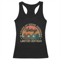 Vintage 2008 18th Birthday Gifts Racerback Tank Top Limited Edition 18 Year Old Bday