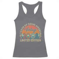 Vintage 2008 18th Birthday Gifts Racerback Tank Top Limited Edition 18 Year Old Bday