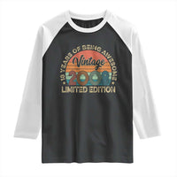 Vintage 2008 18th Birthday Gifts Raglan Shirt Limited Edition 18 Year Old Bday