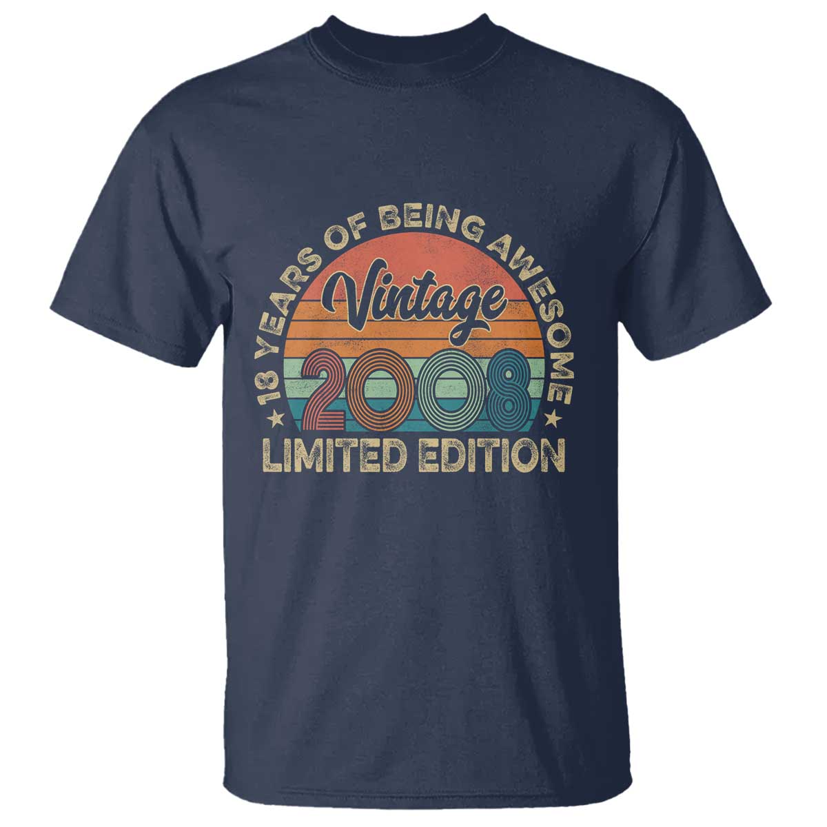 Vintage 2008 18th Birthday Gifts T Shirt Limited Edition 18 Year Old Bday