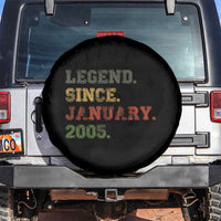 21st Birthday Gifts Spare Tire Cover Retro 21 Years Old Legend Since January 2005