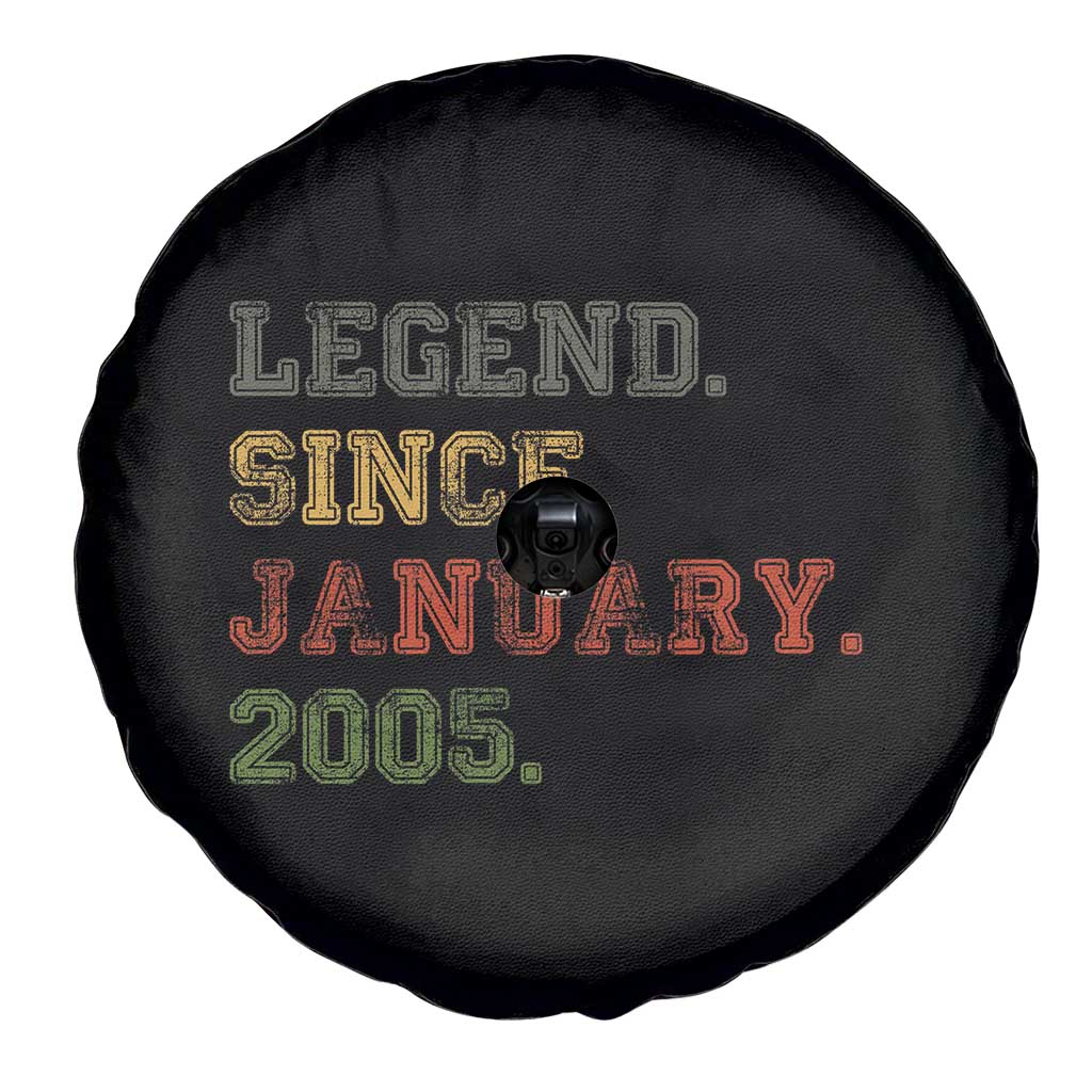 21st Birthday Gifts Spare Tire Cover Retro 21 Years Old Legend Since January 2005