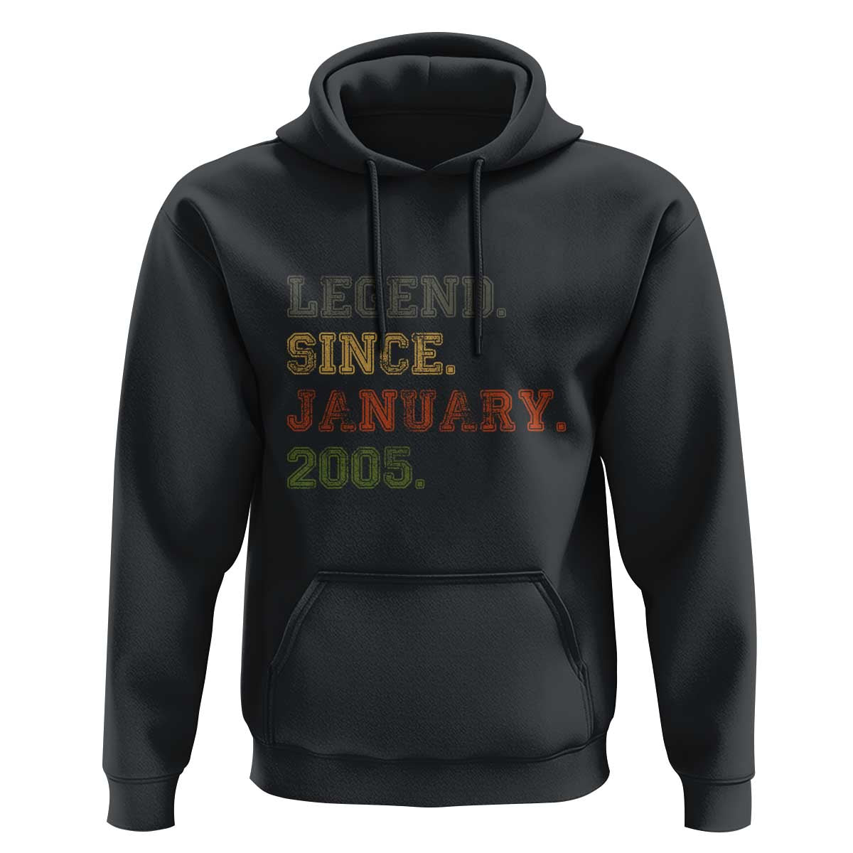 21st Birthday Gifts Hoodie Retro 21 Years Old Legend Since January 2005