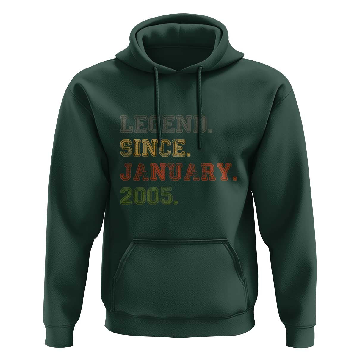 21st Birthday Gifts Hoodie Retro 21 Years Old Legend Since January 2005