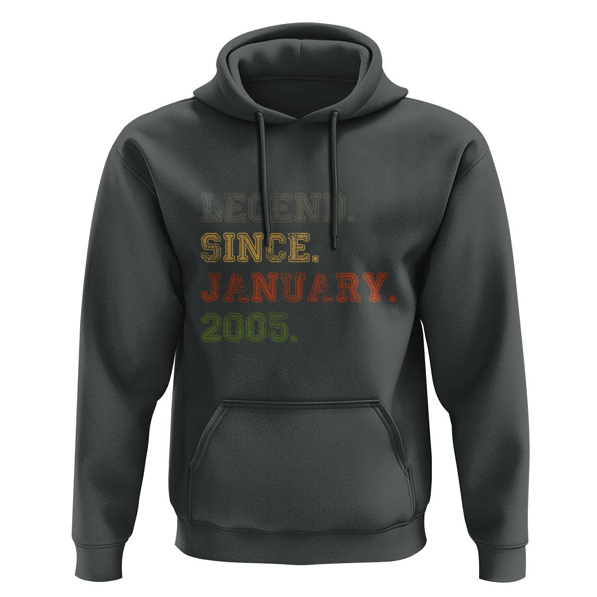 21st Birthday Gifts Hoodie Retro 21 Years Old Legend Since January 2005