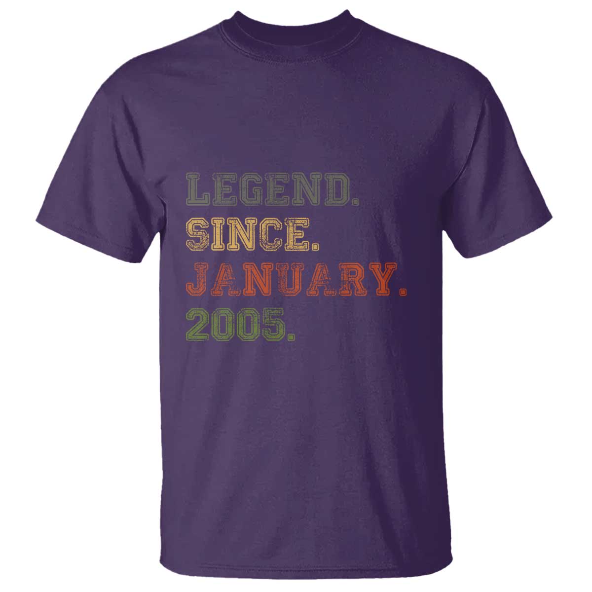 21st Birthday Gifts T Shirt Retro 21 Years Old Legend Since January 2005