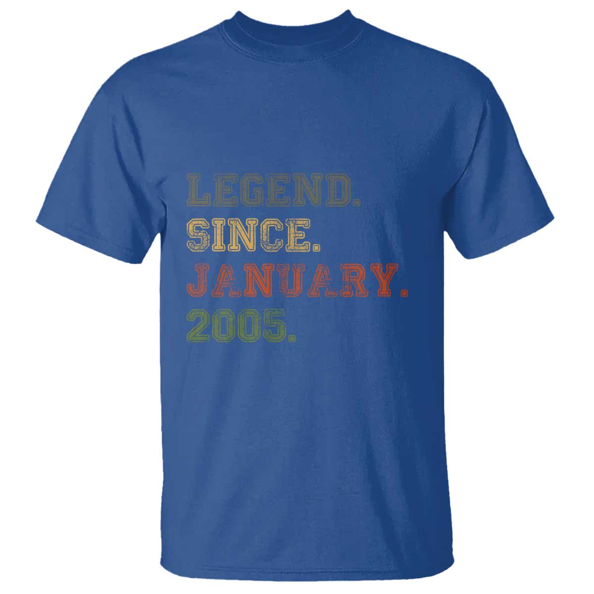 21st Birthday Gifts T Shirt Retro 21 Years Old Legend Since January 2005