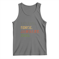 21st Birthday Gifts Tank Top Retro 21 Years Old Legend Since January 2005