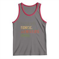 21st Birthday Gifts Tank Top Retro 21 Years Old Legend Since January 2005