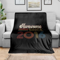 Awesome Since 2016 Throw Blanket 10yr Bday Son Boy Funny 10th 10 Year Old Birthday
