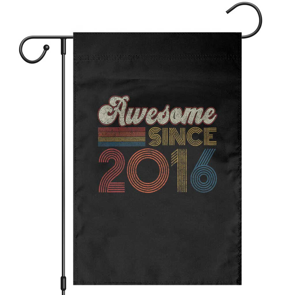 Awesome Since 2016 Garden Flag 10yr Bday Son Boy Funny 10th 10 Year Old Birthday