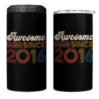 Awesome Since 2016 4 in 1 Can Cooler Tumbler 10yr Bday Son Boy Funny 10th 10 Year Old Birthday