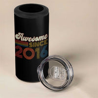 Awesome Since 2016 4 in 1 Can Cooler Tumbler 10yr Bday Son Boy Funny 10th 10 Year Old Birthday