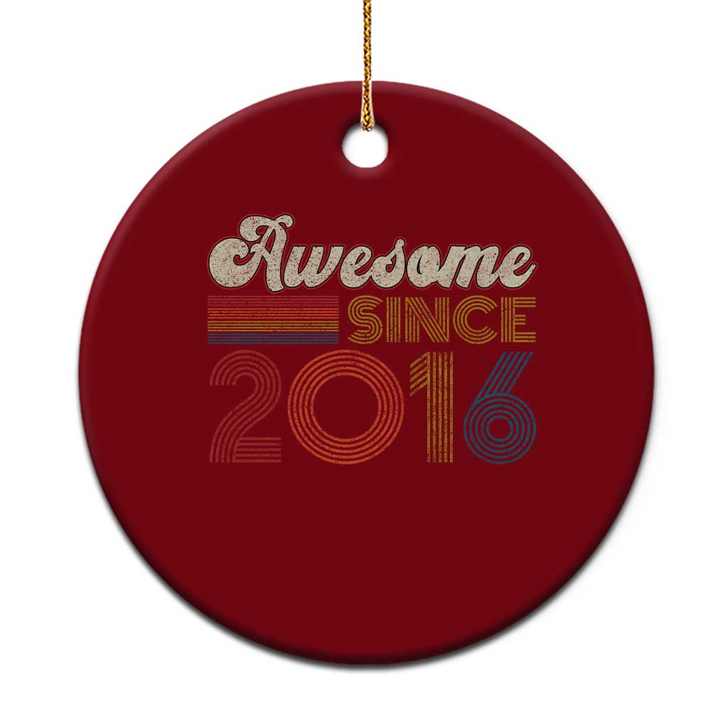 Awesome Since 2016 Ceramic Ornament 10yr Bday Son Boy Funny 10th 10 Year Old Birthday