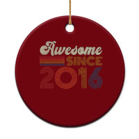 Awesome Since 2016 Ceramic Ornament 10yr Bday Son Boy Funny 10th 10 Year Old Birthday