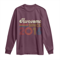 Awesome Since 2016 Long Sleeve Shirt 10yr Bday Son Boy Funny 10th 10 Year Old Birthday