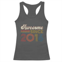 Awesome Since 2016 Racerback Tank Top 10yr Bday Son Boy Funny 10th 10 Year Old Birthday