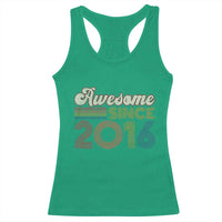 Awesome Since 2016 Racerback Tank Top 10yr Bday Son Boy Funny 10th 10 Year Old Birthday