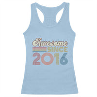 Awesome Since 2016 Racerback Tank Top 10yr Bday Son Boy Funny 10th 10 Year Old Birthday