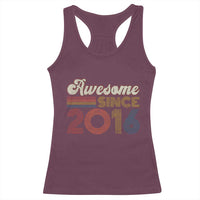 Awesome Since 2016 Racerback Tank Top 10yr Bday Son Boy Funny 10th 10 Year Old Birthday