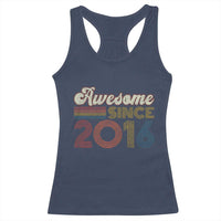 Awesome Since 2016 Racerback Tank Top 10yr Bday Son Boy Funny 10th 10 Year Old Birthday